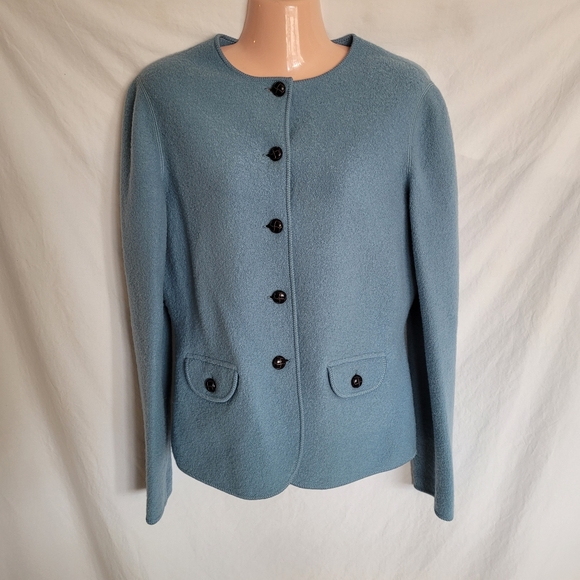 Land's End Wool Cardigan Sweater - Picture 1 of 4